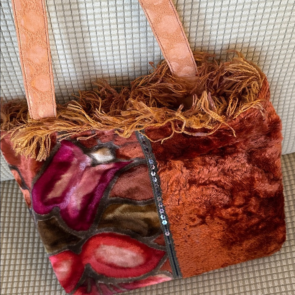 handbag is a unique piece designed and handmade artist Bonnie Martin in Austin